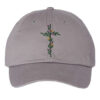 Floral Cross Dad Cap