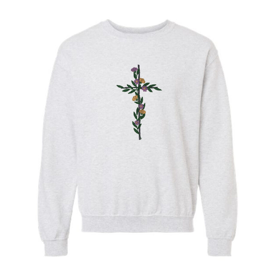 Floral Cross Sweatshirt